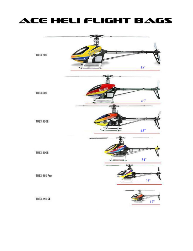 RC Trex Helicopter Bags | AceWingCarrier.com