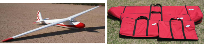 Wing Bag, Wing Carrier, RC 50% KA-6 Glider Bill Hempel Wing Bag | AceWingCarier.com