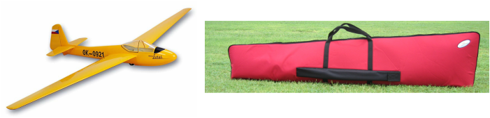 RC Glider Bag, RC Sailplane Bag, RC Scale Glider Bag, Ace Wing Carrier Customs.