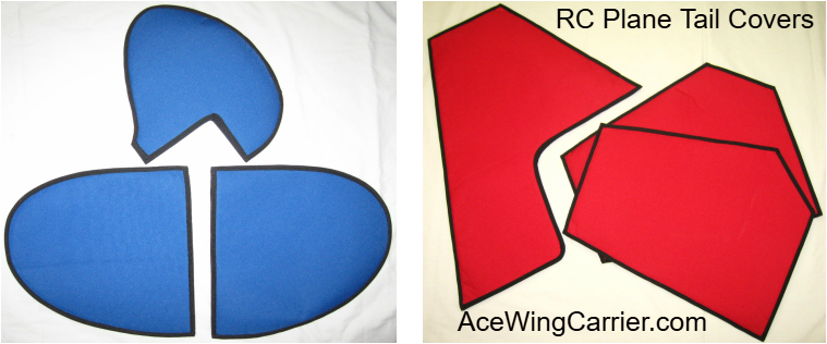RC Plane Tail Covers, RC Wing Bags, by Ace Wing Carrier.