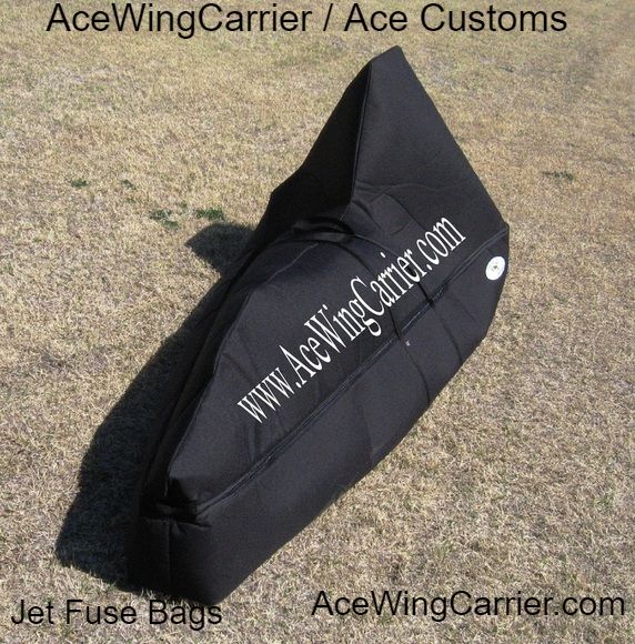 RC Wing Bag, RC Wing Carrier, RC Jet Fuselage Bag, by Ace Wing Carrier Customs.