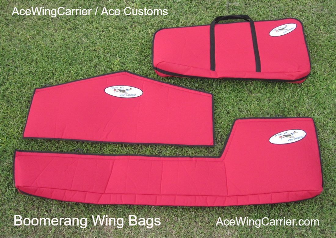 Wing Bag, Wing Carrier, RC Boomerang Jet Wing Bags-AceWingCarrier.com