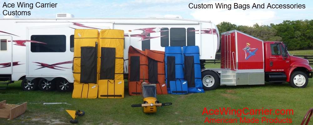 RC Wing Bags, RC Wing Carrier, RC Custom Wing Bag, by Ace Wing Carrier, Customs.