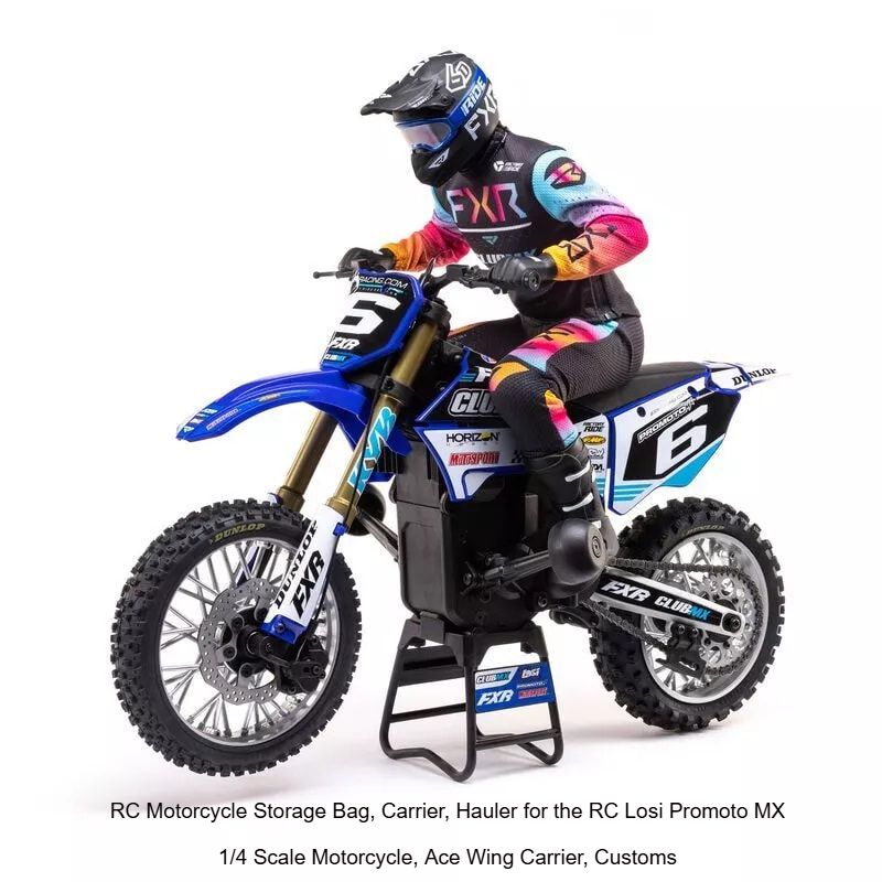 RC Losi Promoto MX RC Motorcycle Bag, Storage, Carrier, Hauler, Ace Wing Carrier, Customs.
