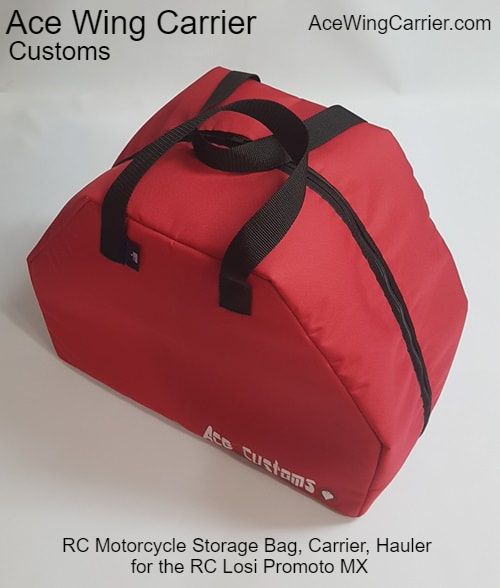 RC Losi Promoto MX Motorcycle Storage Bag, Hauler, Ace Wing Carrier