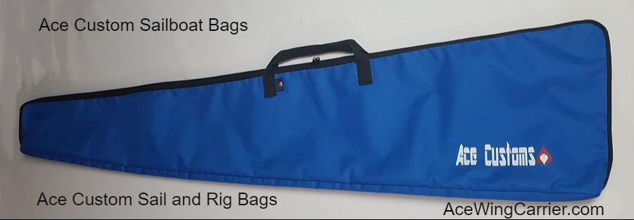 RC Sailboat Rig bag, RC Sailboat Sail Bag, by Ace Wing Carrier, Customs.