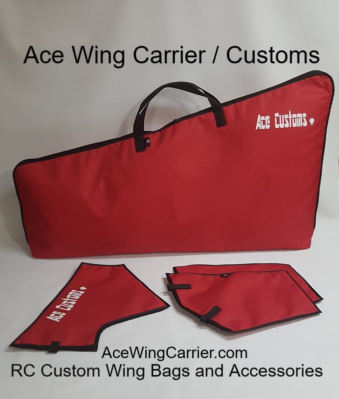 RC Wing Bag, RC Wing Carrier, by Ace Wing Carrier, Customs.