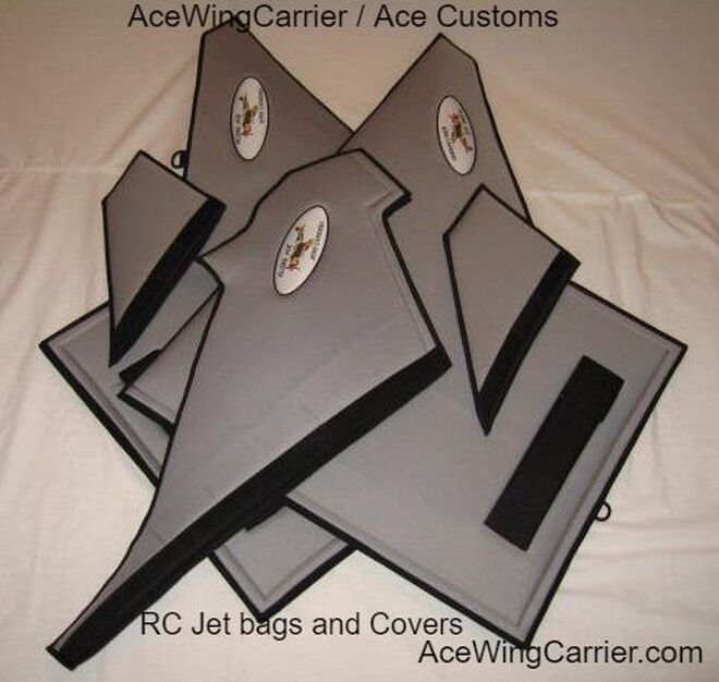 RC Wing Bag, RC Wing Carrier, RC Wing Covers, RC Jet Wing Bags, by Ace Wing Carrier Customs.