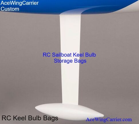 RC Sailboat Keel Bag, by Ace Wing Carrier Customs.
