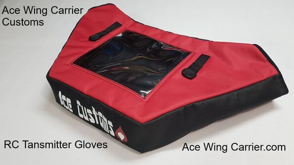 RC Transmitter Glove, RC Transmitter Winter Case, Ace Wing Carrier